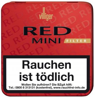 Villiger Red Mini Filter (Vanilla) 20 Stück = Packung (-3% CV24-Packungsrabatt) 20 Stück = Packung (-3% CV24-Packungsrabatt)