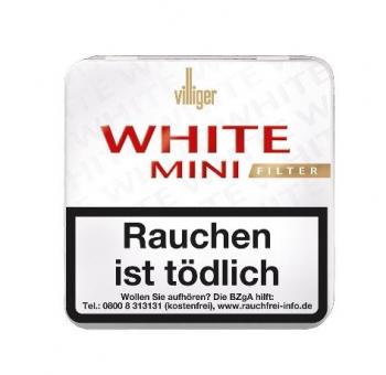 Villiger White Mini Smooth Sumatra Filter 20 Stück = Packung (-3% CV24-Packungsrabatt) 20 Stück = Packung (-3% CV24-Packungsrabatt)