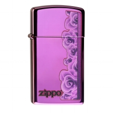 ZIPPO Slim Abyss Purple Roses 60000058 